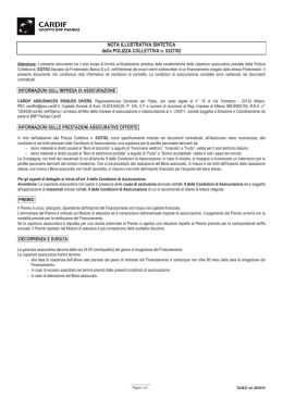 NOTA ILLUSTRATIVA SINTETICA della POLIZZA COLLETTIVA n