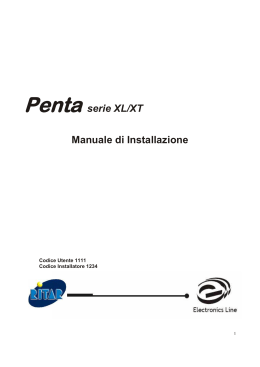 Penta serie XL/XT Manuale di Installazione