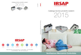 Ventilazione Meccanica Controllata - schede