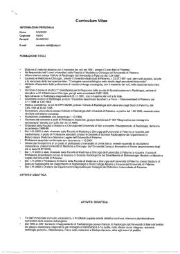 curriculum midiri massimo