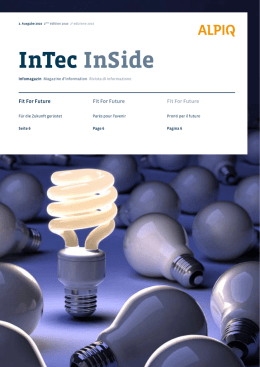 InTec InSide - Alpiq InTec Gruppe