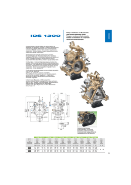 Pompe a membrana ad alta pressione High pressure diaphragm