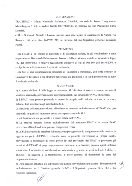 Clicca per scaricare la convenzione