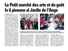 Le Petit march&eacute; des arts et du gout fa il pienone al Jardin de l`ange