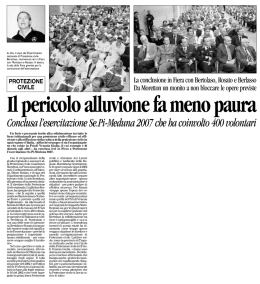 In alto, il capo del Dipartimento nazionale di Protezione civile