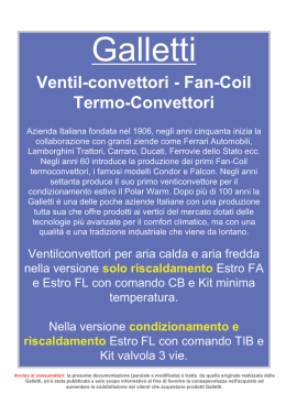 Deplian Manuale FAN COIL Ventilconvettori Galletti