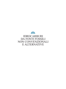 idrocarburi da fonti fossili non convenzionali e alternative