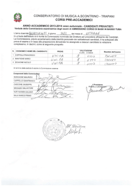 conservatorio di musica a.scontrino - trapani corsi pre