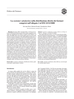 La customer satisfaction nella distribuzione diretta