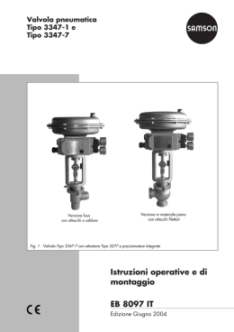 Istruzioni operative e di montaggio EB 8097 IT
