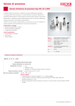 Valvole di pressione