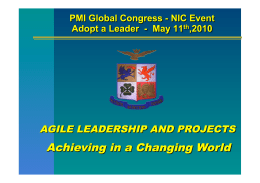 complex adaptive leadership - Pmi