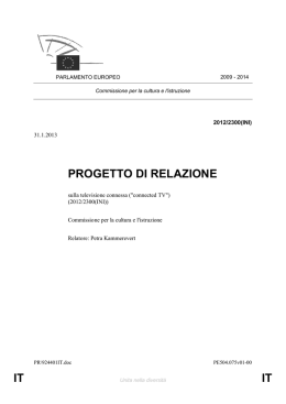 IT IT PROGETTO DI RELAZIONE