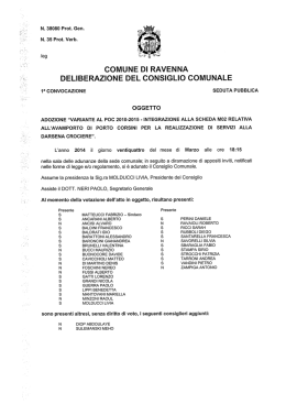 Delibera di C.C. 38080/35 del 24/03/2014