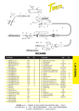 RICAMBI TWECO N&deg;1