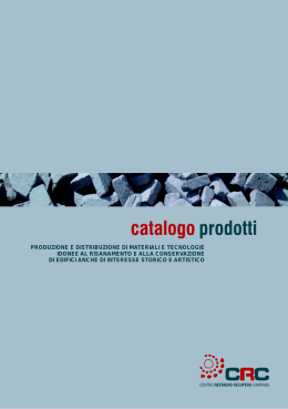 CRC catalogo listino 2012