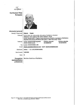 CVcester - Azienda ULSS 19