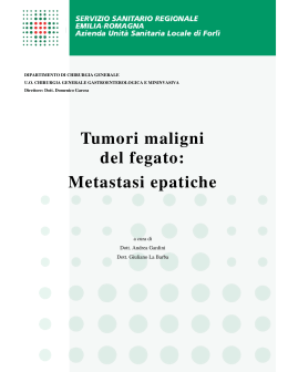 Tumori maligni del fegato: Metastasi epatiche