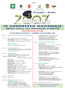 IV CONGRESSO NAZIONALE