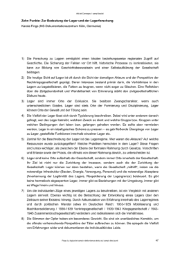 Zehn Punkte: Zur Bedeutung der Lager und der Lagerforschung