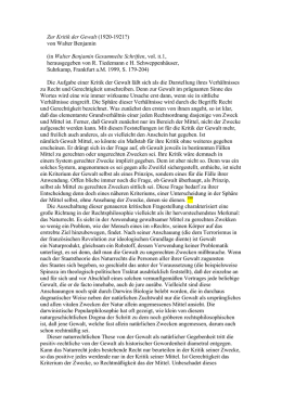 Zur Kritik der Gewalt - music language thought