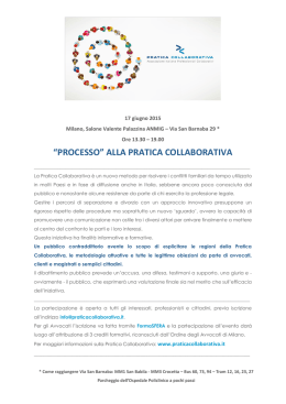 &ldquo;PROCESSO&rdquo; ALLA PRATICA COLLABORATIVA: 17