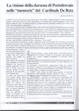 La visione della darsena di Portoferraio nelle &ldquo;memorie&rdquo; del