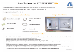 Installazione del KIT ETHERNET HD