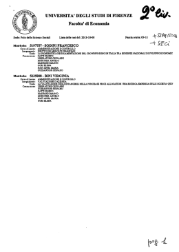 universita` degli studi di firenze