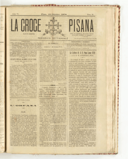 La Lettora di S. S. Papa Lene XIII