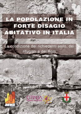 La popolazione in forte disagio abitativo in Italia