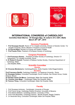 of CARDIOLOGY - Società Italiana di Cardiologia