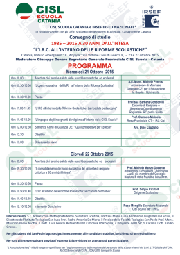 CISL CONVEGNO