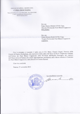 DIOCESI DI FAENZA - MODIGLIANA CURIA DIOCESANA