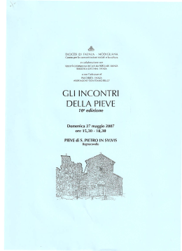 DIOCESI DI FAENZA -- MODIGLIANA