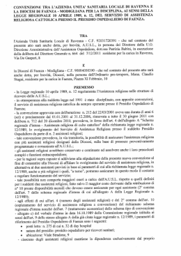 LA DIOCESI DI FAENZA - MODIGLIANA PER LA DISCIPLINA, AI