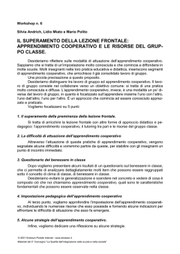 il superamento della lezione frontale