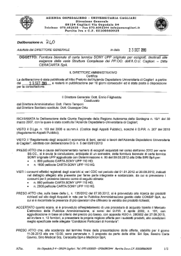 Deliberazione n. 740 del 23.09.2013