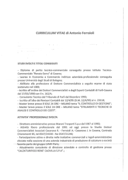 Diploma di perito tecnico-commerciale conseguito
