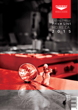 scarica il listino prezzi