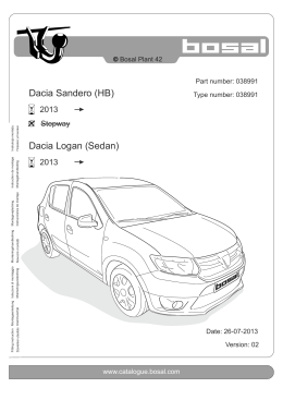 Dacia Logan (Sedan) Dacia Sandero (HB)