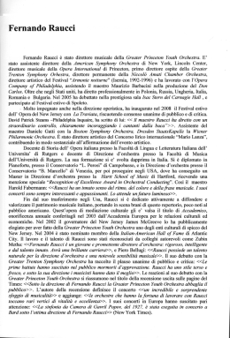 Curriculum Vitae Fernando Raucci
