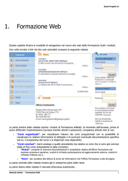 Manuale utente Carriere