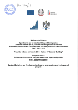 Direzione centrale per le politiche dell`immigrazione e dell