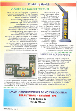 La societ&agrave; svedese Primus AB, distribuita in esclusiva nazionale