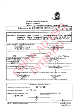 Servizio Sanitario Nazionale Regione Piemonte Azienda