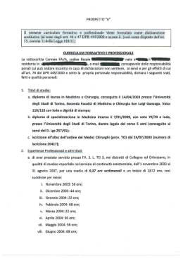Sostitutiva {ai sensi degli artt. 46 e 47 DPR 445/2000 _c aa. mm. ii