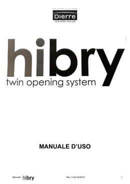 MANUALE D`USO