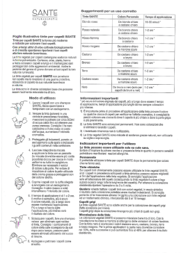 informativa tinte Sante Naturkosmetik