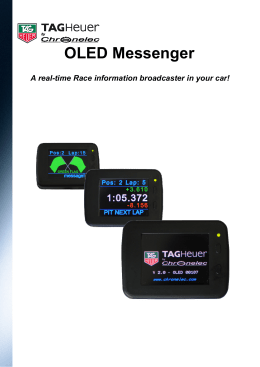 Visio-OLED messenger.vsd - TAG Heuer Timing Systems